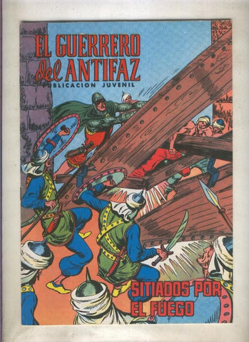 El Guerrero del Antifaz color numero 097: Sitiados por el fuego (numerado 4 en trasera)