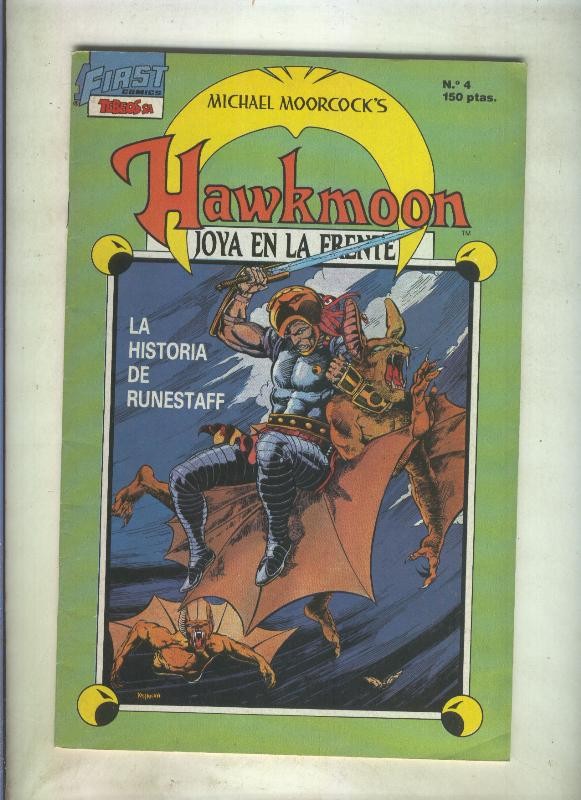 Hawkmoon numero 04: La historia de Runestaff (numerado 1 en trasera)