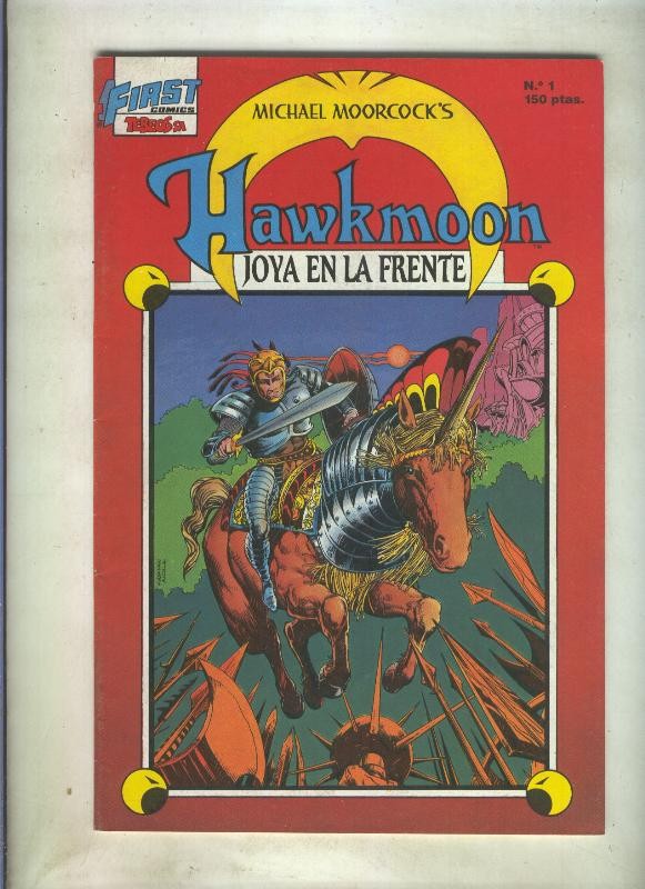 Hawkmoon numero 01: Joya en la frente (numerado 2 en trasera)