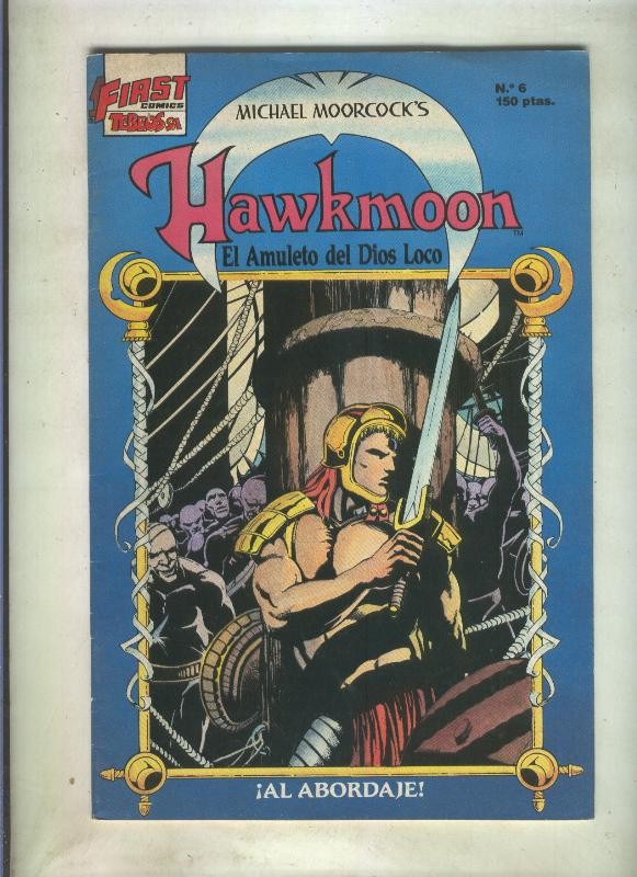 Hawkmoon numero 06: al abordaje (numerado 1 en trasera)