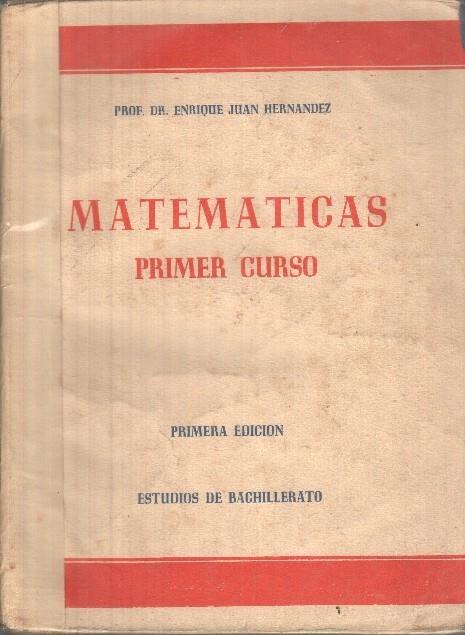 Matematicas primer curso bachillerato