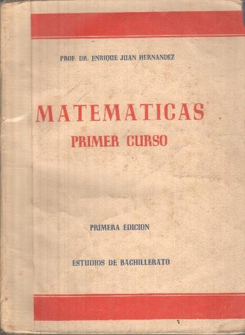 Matematicas primer curso bachillerato