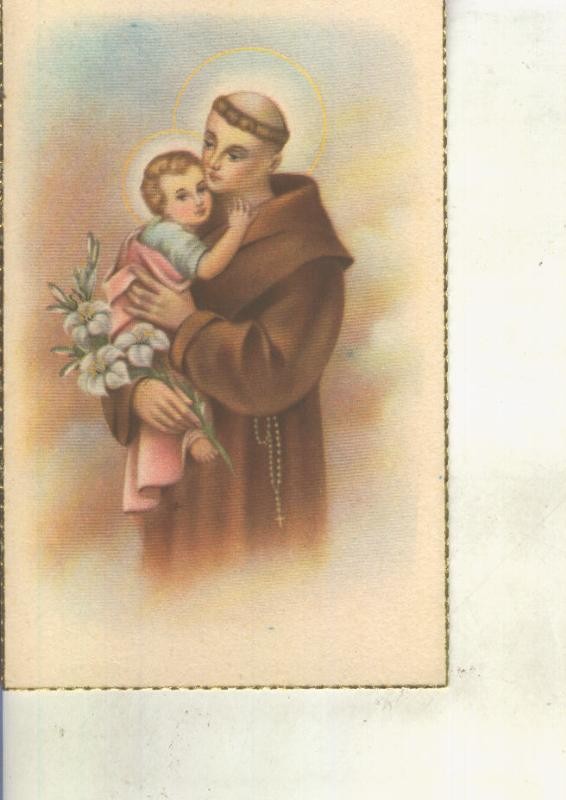 Postal 015227: Estampa de comunion