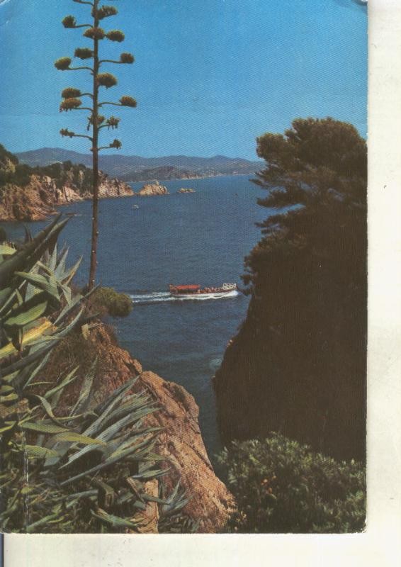 Postal 015233: Vista de la costa de Blanes desde el Jardin Botanico