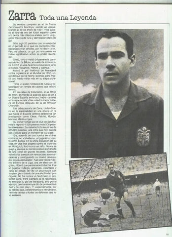 España 1982 lamina 10: Articulo sobre Zarra