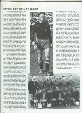 España 1982 lamina 37: En Chile, sin Di Stefano y con H.H.
