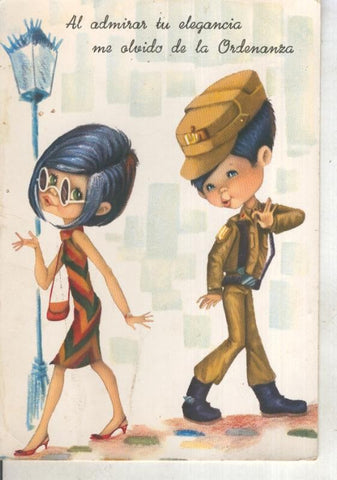 Postal 015239: Piropo de militar