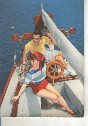 Postal 015270: Pareja en velero