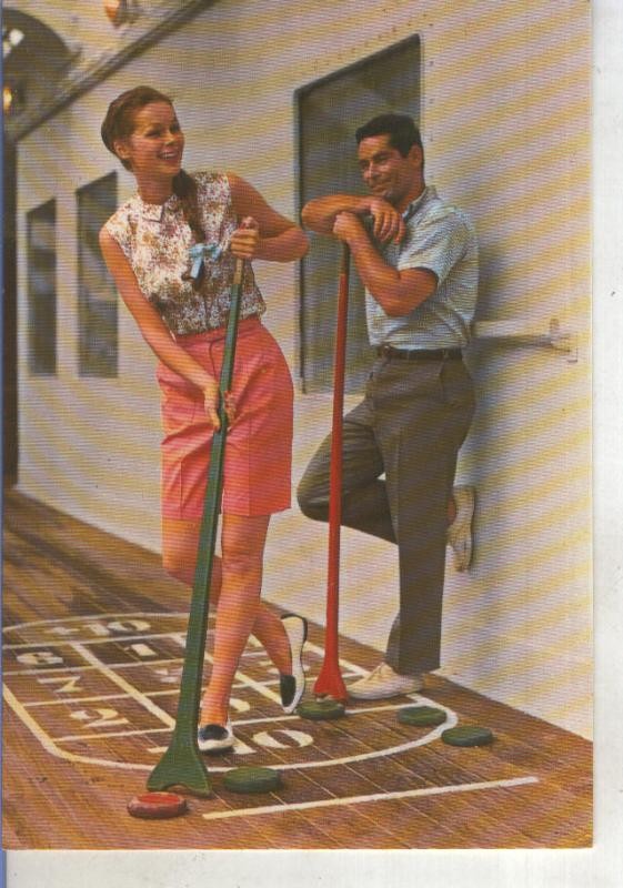 Postal 015296: Pareja jugando a ?
