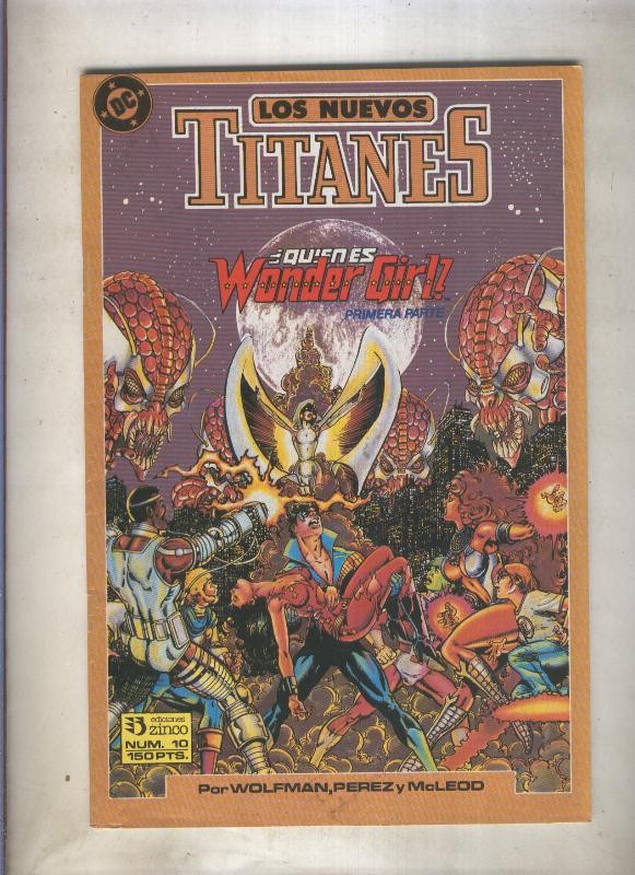 Nuevos Titanes volumen 2 numero 10 (numerado 1 en trasera)