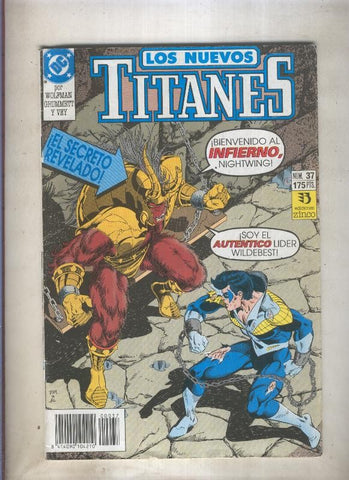 Nuevos Titanes volumen 2 numero 37 (numerado 2 en trasera)