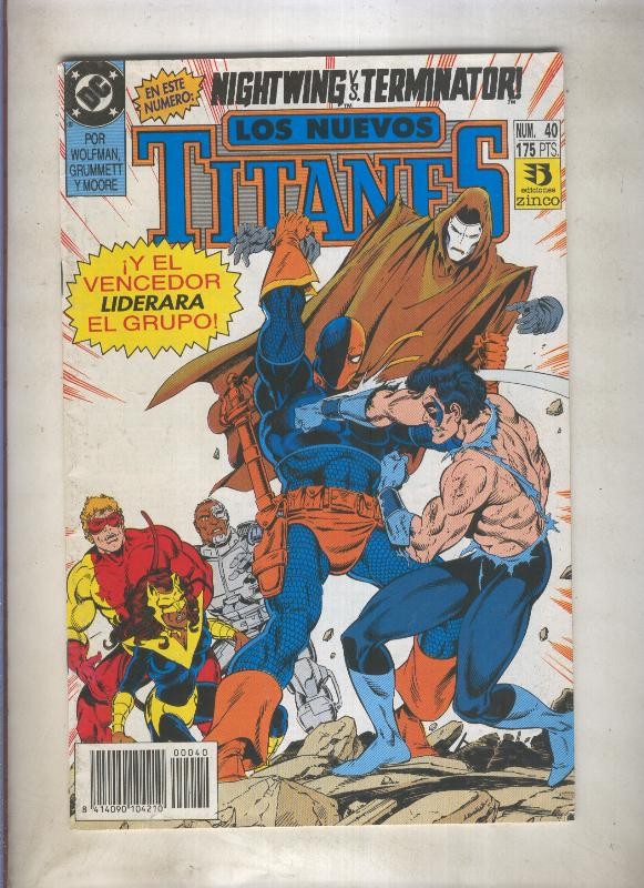 Nuevos Titanes volumen 2 numero 40 (numerado 3 en trasera)