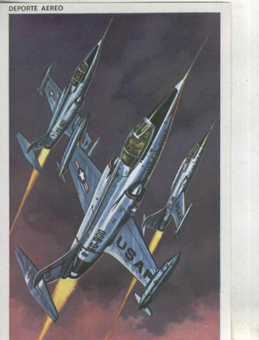 Postal 001625: Cromo deporte: Deporte aereo