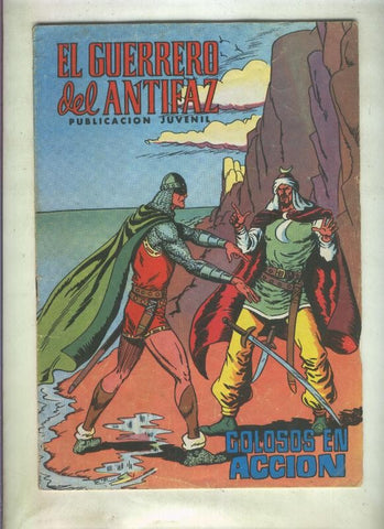 El Guerrero del Antifaz color numero 114: Colosos en accion (numerado 3 en trasera)