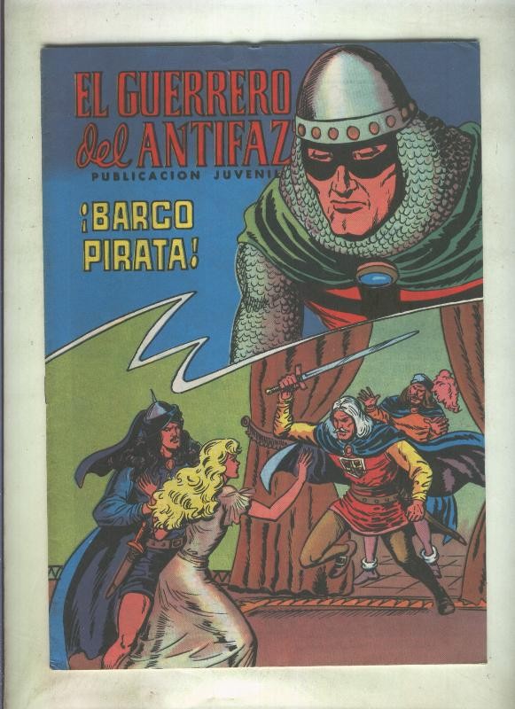 El Guerrero del Antifaz color numero 117: Barco pirata (numerado 2 en trasera)