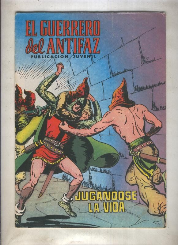 El Guerrero del Antifaz color numero 124: Jugandose la vida (numerado 1 en trasera)