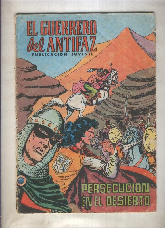 El Guerrero del Antifaz color numero 127:Persecucion en el desierto (numerado 1 en trasera)