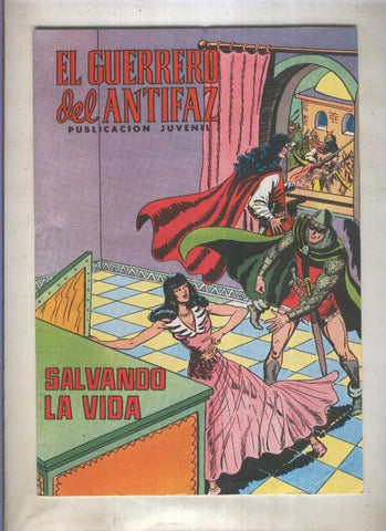 El Guerrero del Antifaz color numero 136: Salvando la vida (numerado 3 en trasera)