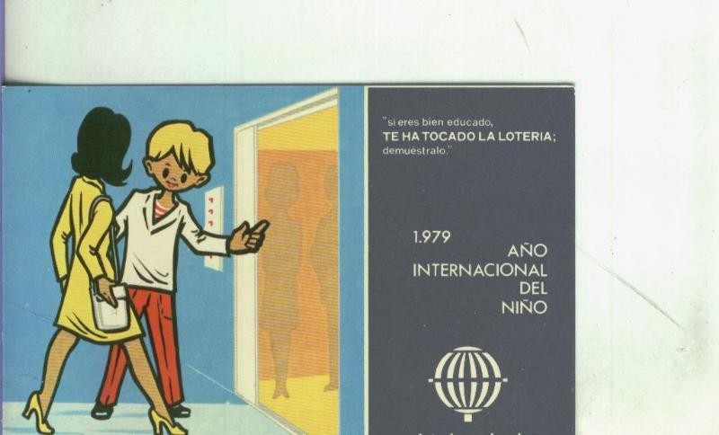 Postal 002650: Loteria Nacional 1979: año internacional del niño