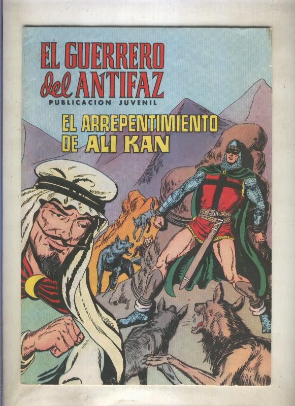 El Guerrero del Antifaz color numero 143: El arrepentimiento de Ali Kan (numerado 1 en trasera)