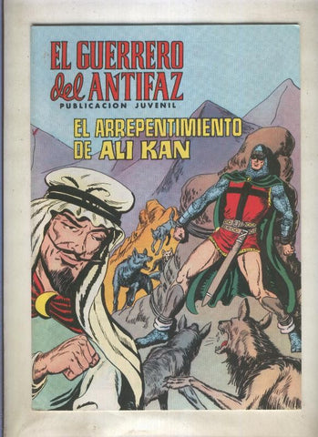 El Guerrero del Antifaz color numero 143: El arrepentimiento de Ali Kan (numerado 2 en trasera)