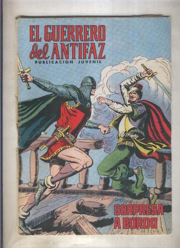 El Guerrero del Antifaz color numero 155: Sorpresa a bordo  (numerado 3 en trasera)