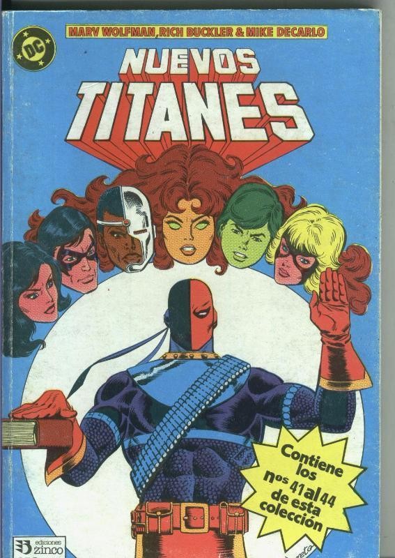 Nuevos Titanes volumen 1 retapado numero 41 al 44