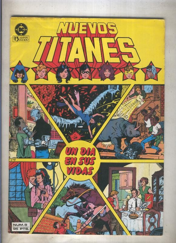 Nuevos Titanes volumen 1 numero 08 (numerado 4 en trasera)