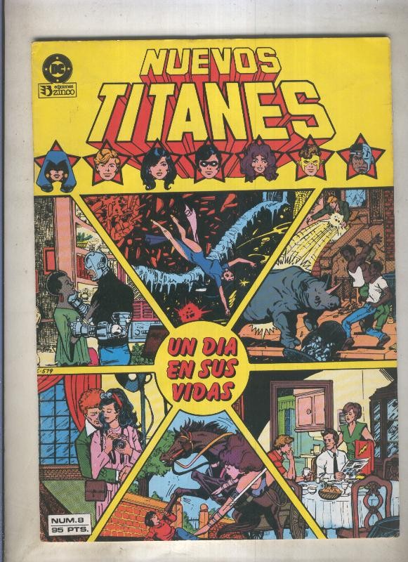 Nuevos Titanes volumen 1 numero 08 (numerado 7 en trasera)