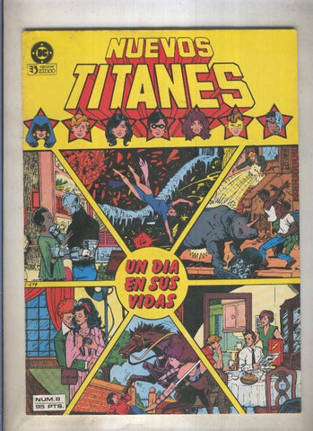 Nuevos Titanes volumen 1 numero 08 (numerado 8 en trasera)