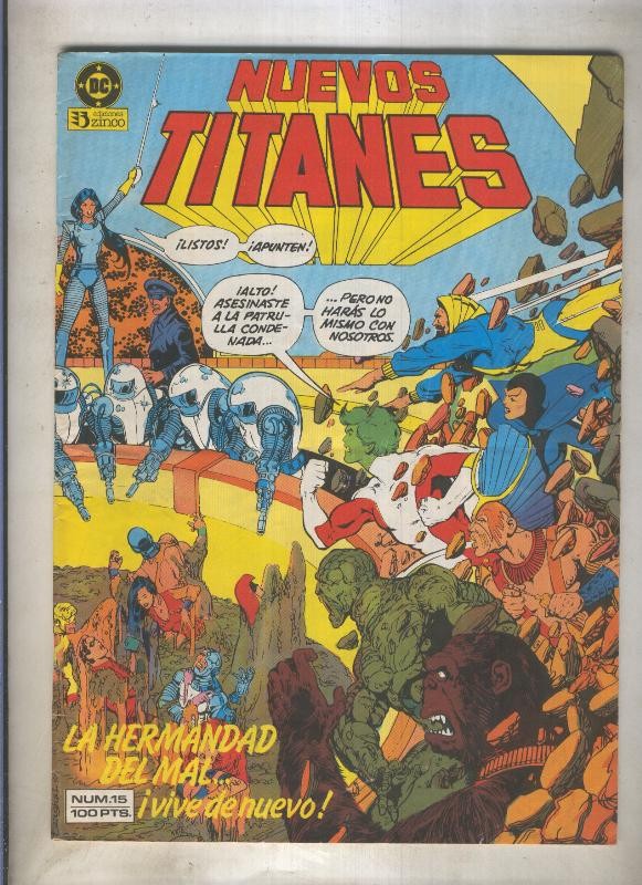 Nuevos Titanes volumen 1 numero 15 (numerado 2 en trasera)