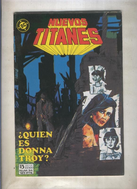 Nuevos Titanes volumen 1 numero 34 (numerado 3 en trasera)
