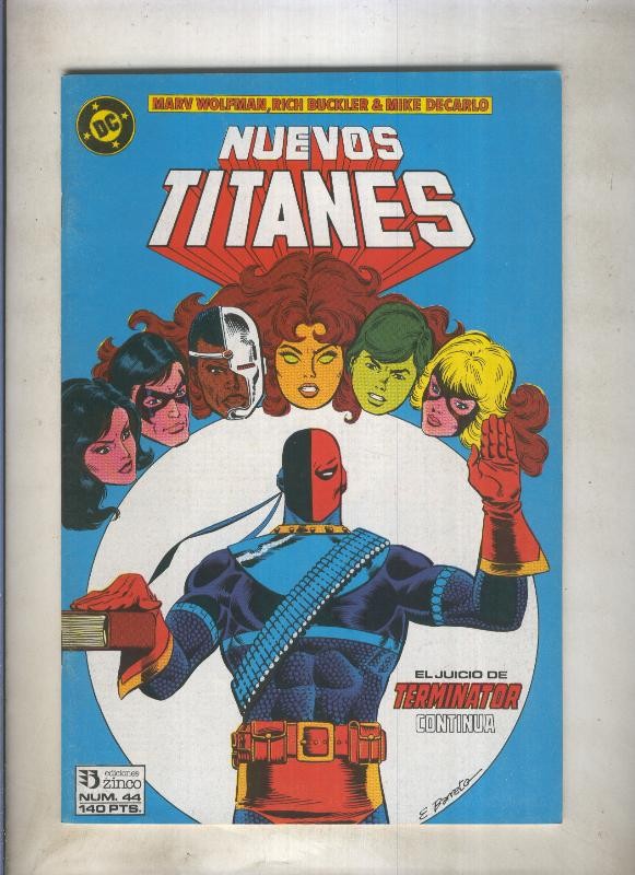 Nuevos Titanes volumen 1 numero 44 (numerado 2 en trasera)