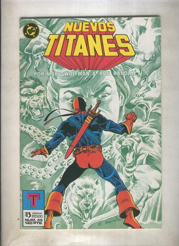 Nuevos Titanes volumen 1 numero 45 (numerado 1 en trasera)