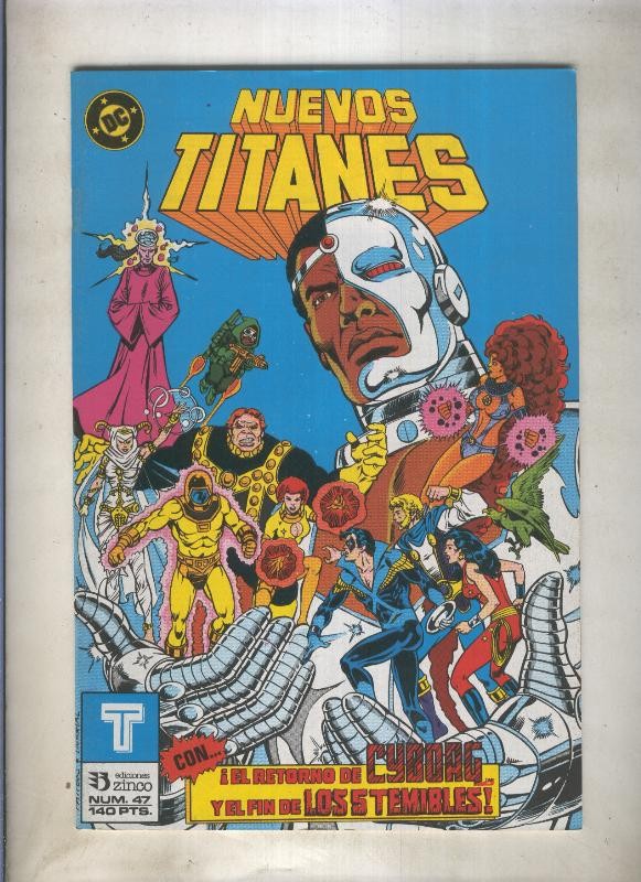 Nuevos Titanes volumen 1 numero 47 (numerado 1 en trasera)