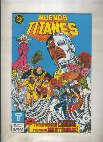 Nuevos Titanes volumen 1 numero 47 (numerado 2 en trasera)