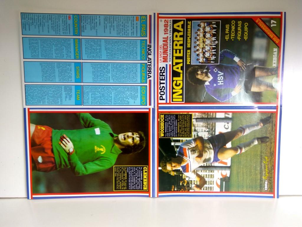 Poster Mundial 1982 numerado 17: Inglaterra