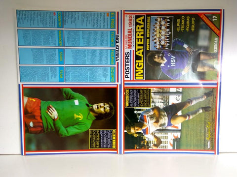 Poster Mundial 1982 numerado 17: Inglaterra