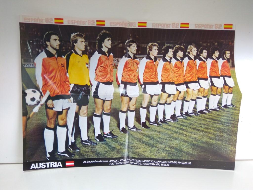 Poster Mundial 1982 numerado 15: Austria
