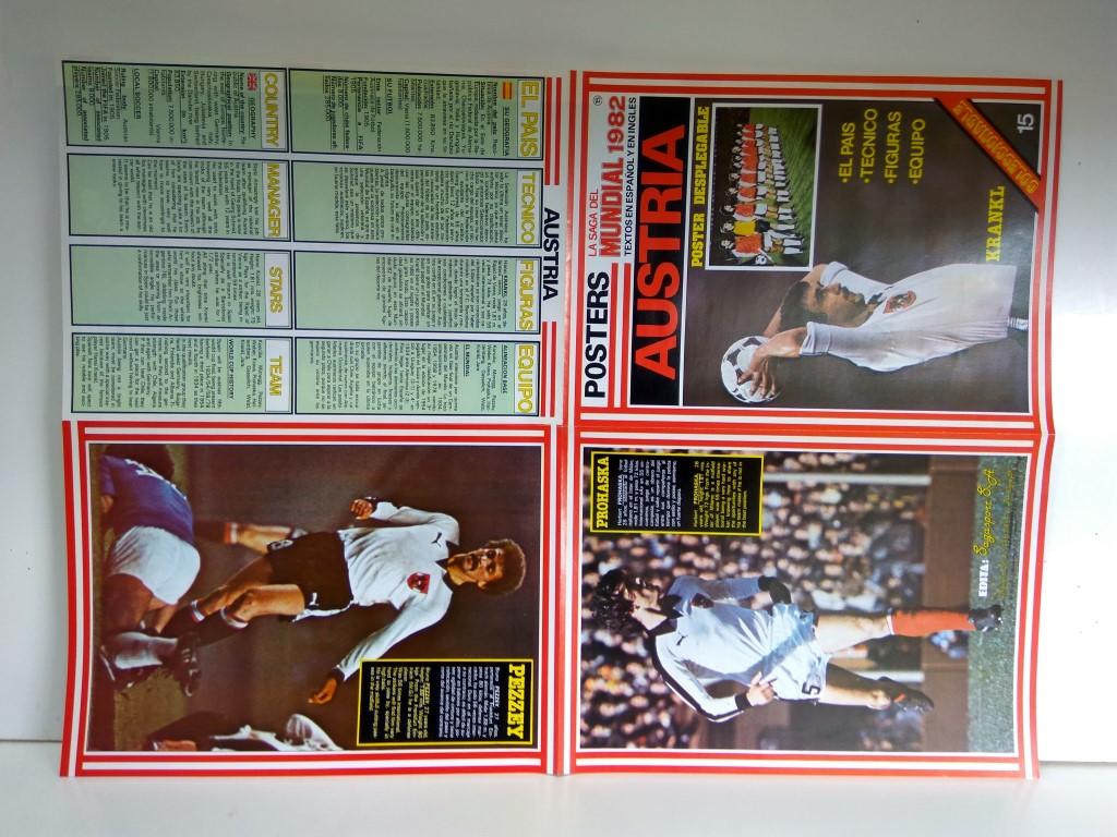 Poster Mundial 1982 numerado 15: Austria