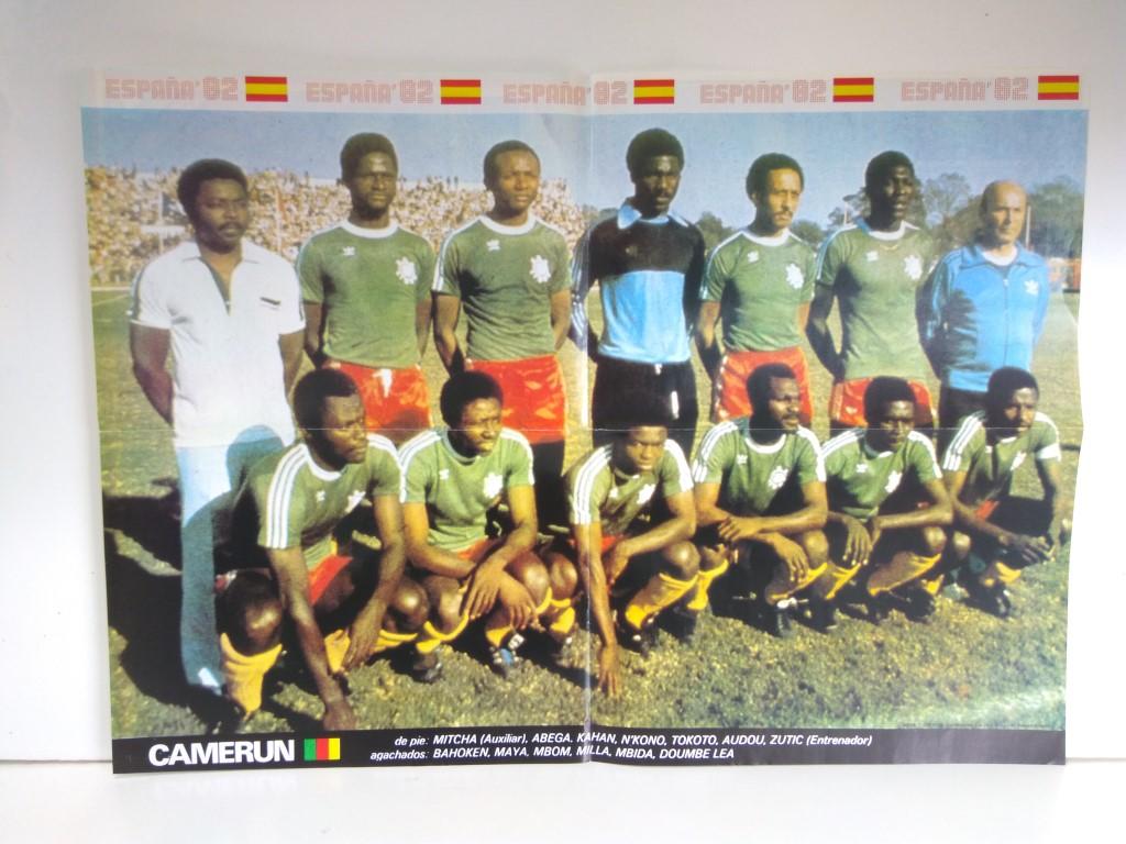 Poster Mundial 1982 numerado 14: Camerun