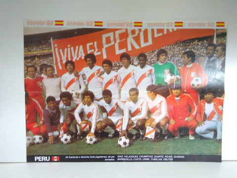Poster Mundial 1982 numerado 12: Peru