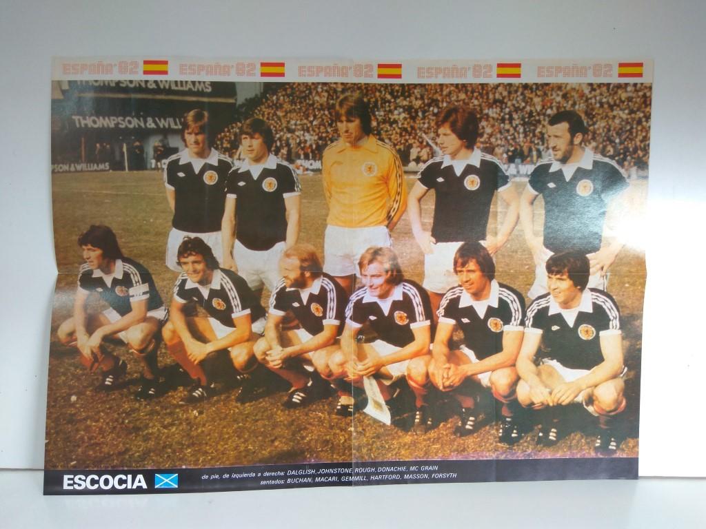Poster Mundial 1982 numerado 06: Escocia
