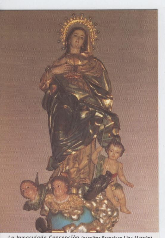 Postal 015404: Virgen La inmaculada concepcion, (Francisco Liza Alarcon),  
