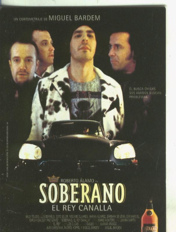 Postal 005648 : Propaganda de cortometraje: soberano,el rey canalla