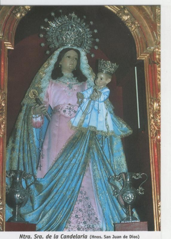 Postal 015530: Virgen Nuestra Señora de la Candelaria (Hnos San Juan de Dios)