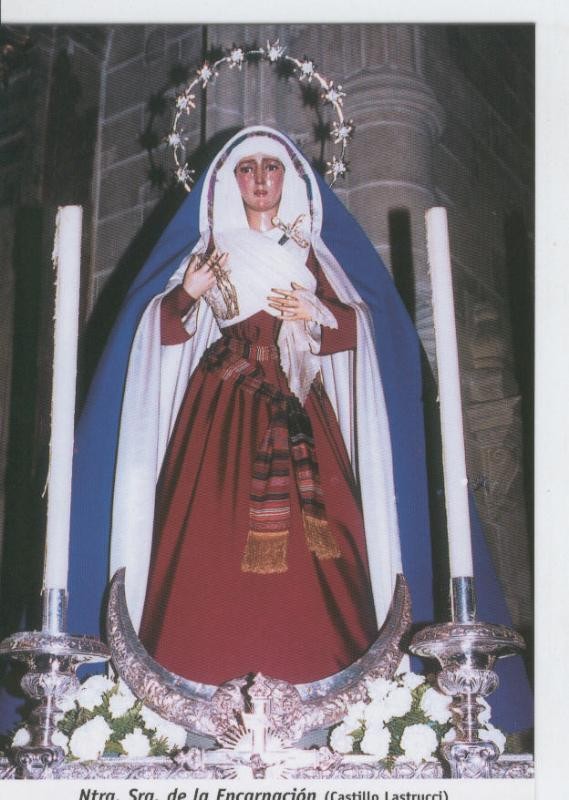 Postal 015537: Virgen Nuestra Señora de la Encarnacion (Castillo Lastrucci)