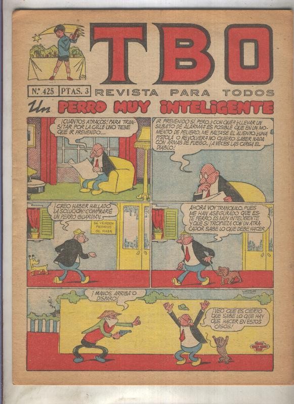 TBO numero 425: Un perro muy inteligente (Urda), (numerado 2 en trasera)