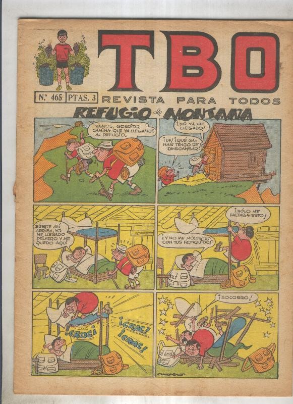 TBO numero 465: Refugio de montaña (Moreno), (numerado 1 en trasera)