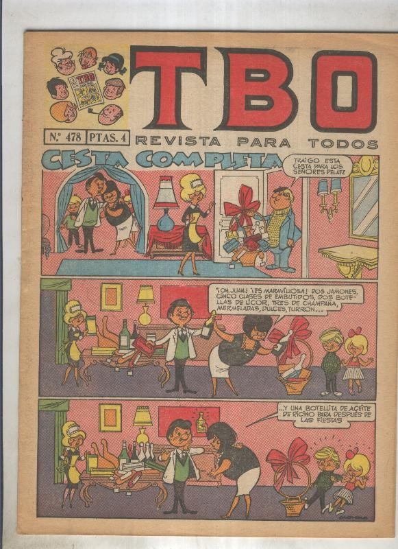 TBO numero 478: Cesta completa (Moreno), (numerado 2 en trasera)